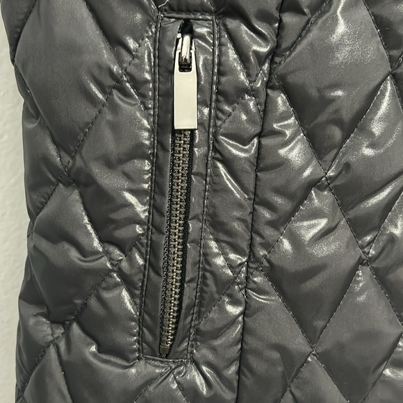 Cache Quilted Black Faux Fur Puffer Vest size M - Picture 4 of 12